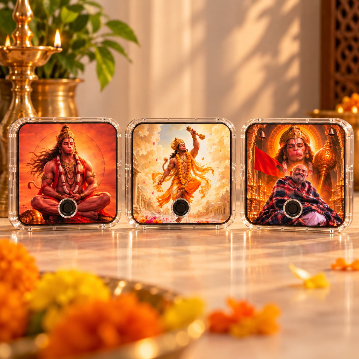 Hanuman Chalisa Musical Magnet three designs