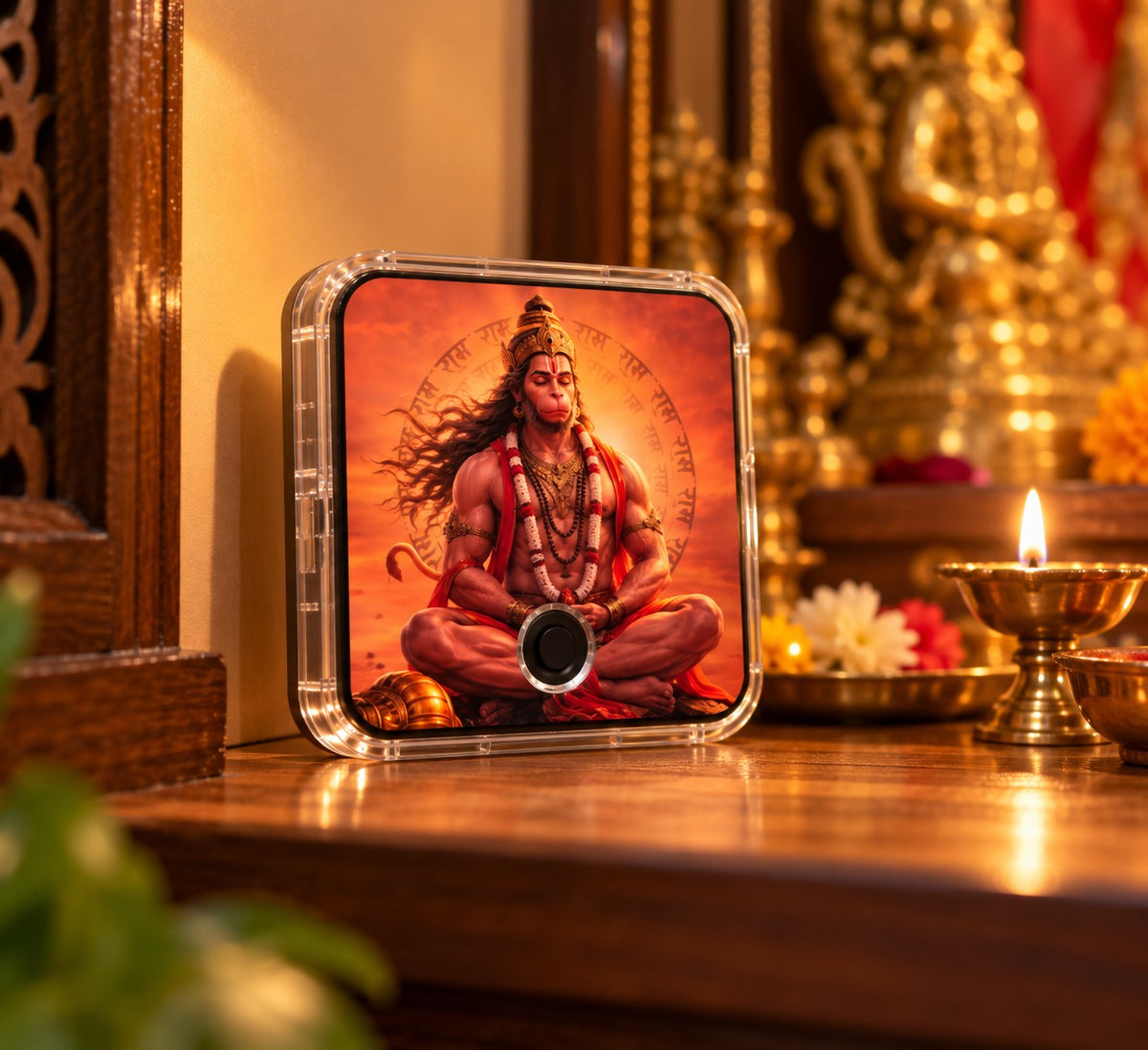 Hanuman Chalisa Musical Magnet - Dhyan Hanuman Ji in home mandir